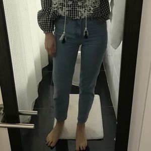 topshop Mom light wash jeans